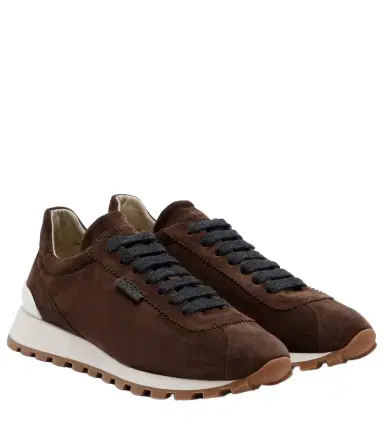 Brunello Cucinelli Monili suede sneakers | Thumbnail 1