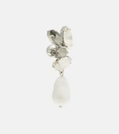 Erdem Embellished faux-pearl drop earrings | Thumbnail 3