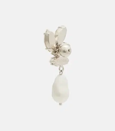 Erdem Embellished faux-pearl drop earrings | Thumbnail 4