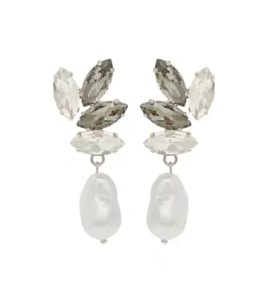 Erdem Embellished faux-pearl drop earrings | Thumbnail 1