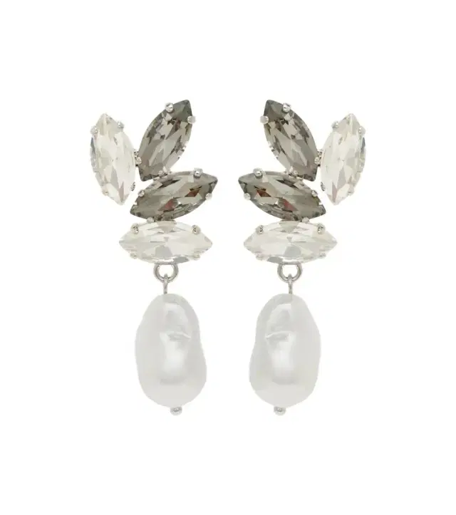Erdem Embellished faux-pearl drop earrings