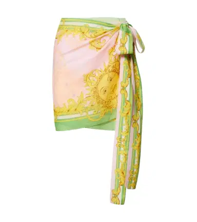 Versace Cotton and silk voile beach cover-up | Thumbnail 1
