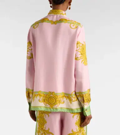 Versace Printed silk twill shirt | Thumbnail 3