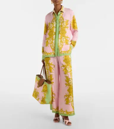 Versace Printed silk twill shirt | Thumbnail 4