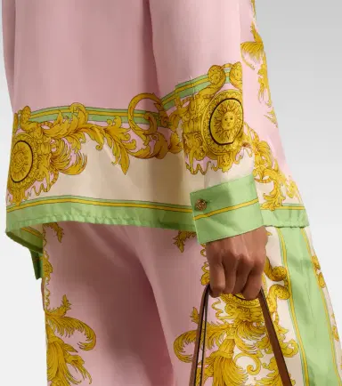 Versace Printed silk twill shirt | Thumbnail 6