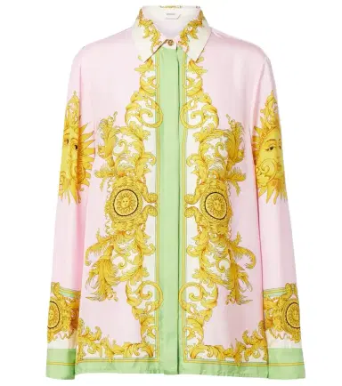 Versace Printed silk twill shirt | Thumbnail 1