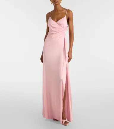 Versace Medusa gathered jersey gown | Thumbnail 3