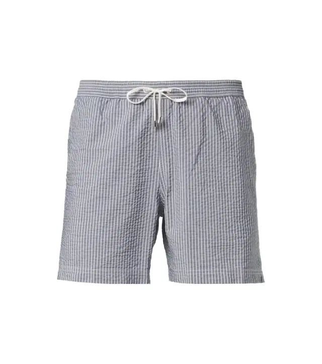 Striped swim trunks