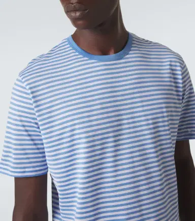 Sunspel Striped cotton T-shirt | Thumbnail 3