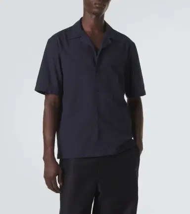 Sunspel Striped cotton shirt | Thumbnail 4