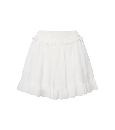 Balmain Ruffled poplin miniskirt | Thumbnail 1