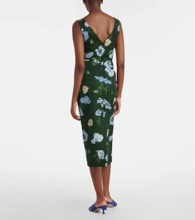 Erdem Floral cotton-blend faille midi dress | Thumbnail 2 Erdem Floral cotton-blend faille midi dress | Thumbnail 2