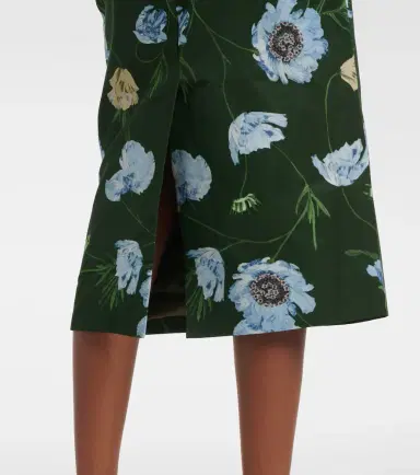 Erdem Floral cotton-blend faille midi dress | Thumbnail 5 Erdem Floral cotton-blend faille midi dress | Thumbnail 5