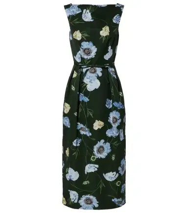 Erdem Floral cotton-blend faille midi dress | Thumbnail 1 Erdem Floral cotton-blend faille midi dress | Thumbnail 1
