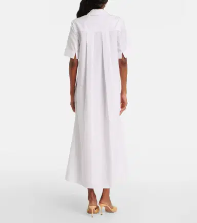Erdem Embroidered cotton poplin shirt dress | Thumbnail 3 Erdem Embroidered cotton poplin shirt dress | Thumbnail 3