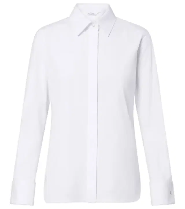 Max Mara Cotton-blend poplin shirt