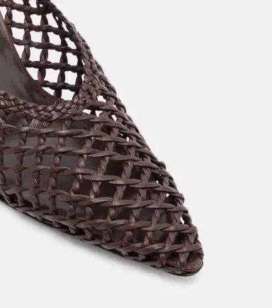 Le Monde Béryl Le Monde Béryl Victoria leather wedge mules | Thumbnail 3