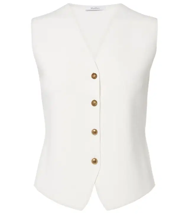 Max Mara Knitted crêpe vest