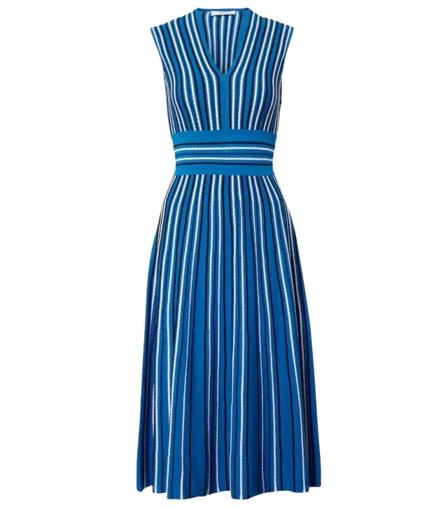 Max Mara Striped knitted midi dress