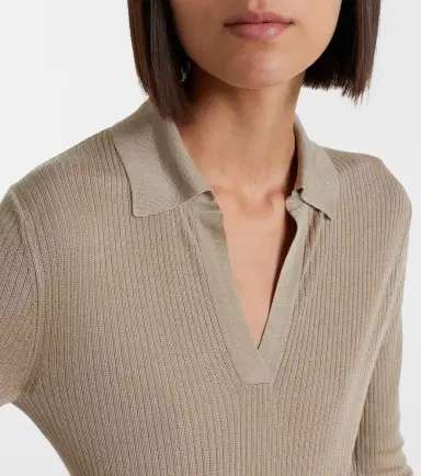 Max Mara Knitted silk and cashmere top | Thumbnail 3