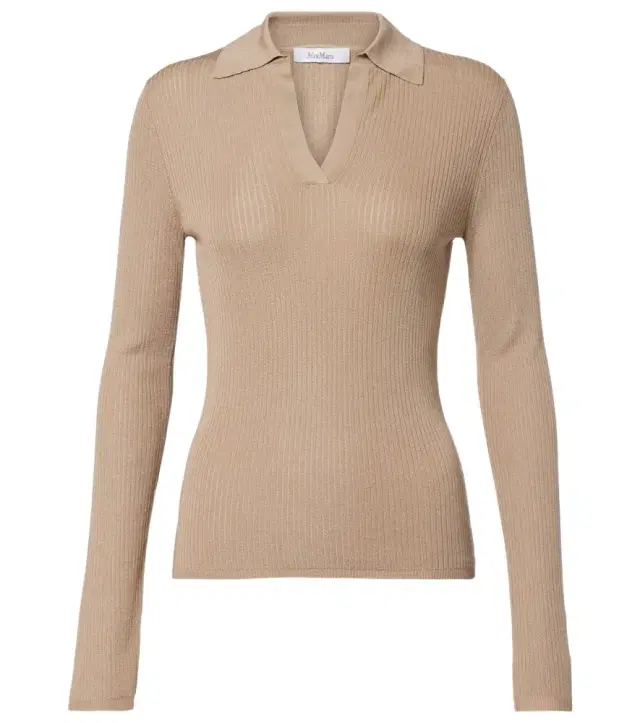 Max Mara Knitted silk and cashmere top