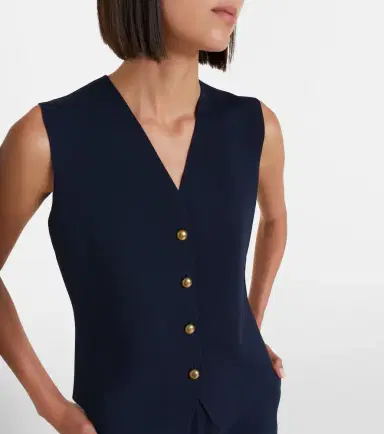 Max Mara Crêpe vest | Thumbnail 6 Max Mara Crêpe vest | Thumbnail 6