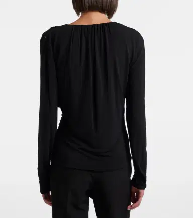 Sportmax Ruched crêpe top | Thumbnail 2