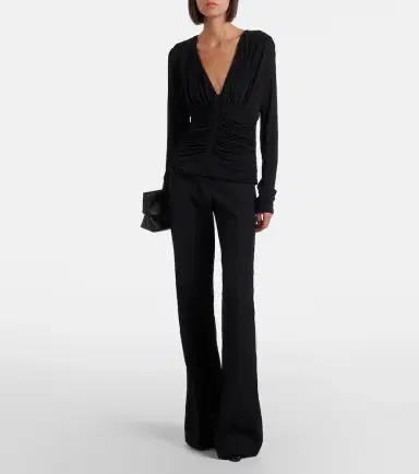 Sportmax Ruched crêpe top | Thumbnail 5