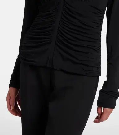 Sportmax Ruched crêpe top | Thumbnail 6
