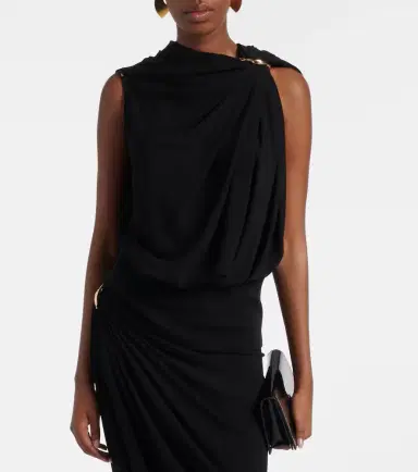 Sportmax Draped crêpe top | Thumbnail 5
