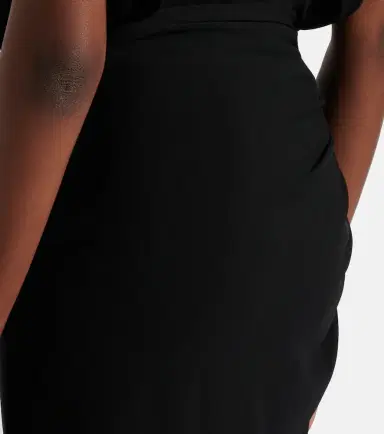 Sportmax Draped asymmetric crêpe midi skirt | Thumbnail 2 Sportmax Draped asymmetric crêpe midi skirt | Thumbnail 2