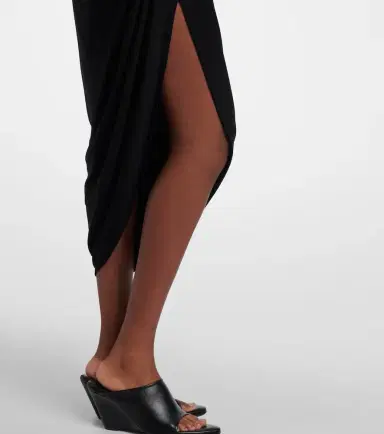 Sportmax Draped asymmetric crêpe midi skirt | Thumbnail 5 Sportmax Draped asymmetric crêpe midi skirt | Thumbnail 5