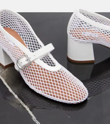 Alaïa Alaïa Babies mesh Mary Jane pumps | Thumbnail 4