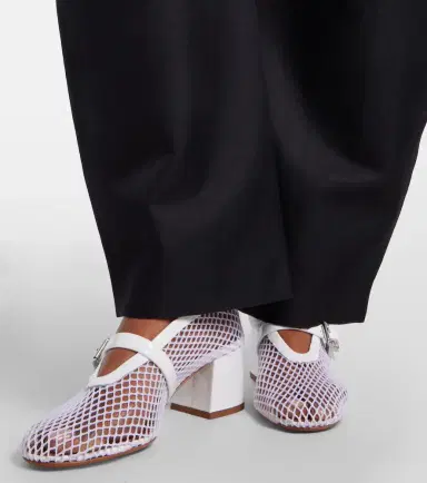 Alaïa Alaïa Babies mesh Mary Jane pumps | Thumbnail 5