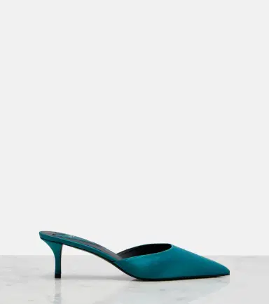 Alaïa Alaïa Le Coeur satin mules | Thumbnail 4