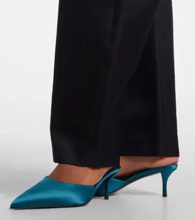Alaïa Alaïa Le Coeur satin mules | Thumbnail 6