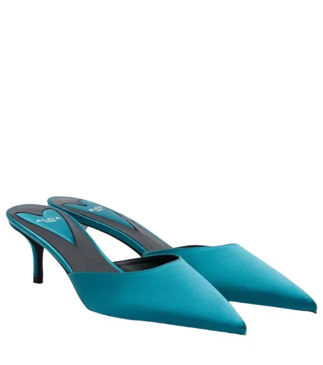 Alaia Alaïa Le Coeur satin mules