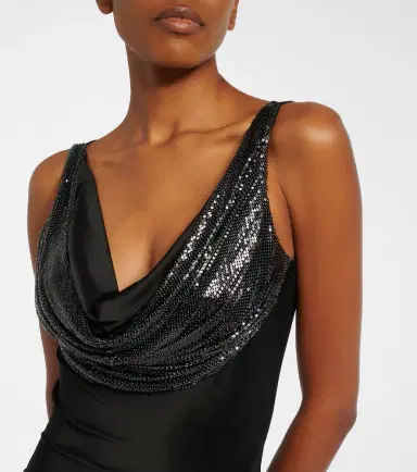 Rabanne Embellished jersey gown | Thumbnail 4 Rabanne Embellished jersey gown | Thumbnail 4