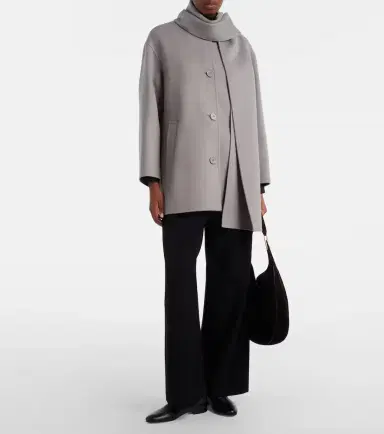 'S Max Mara 'S Max Mara Scarf-detail virgin wool coat | Thumbnail 7