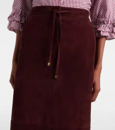 'S Max Mara 'S Max Mara Suede midi skirt | Thumbnail 3 'S Max Mara 'S Max Mara Suede midi skirt | Thumbnail 3