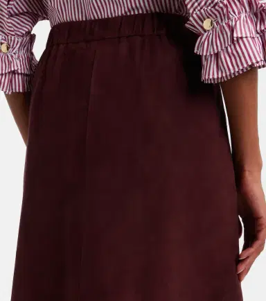 'S Max Mara 'S Max Mara Suede midi skirt | Thumbnail 5 'S Max Mara 'S Max Mara Suede midi skirt | Thumbnail 5