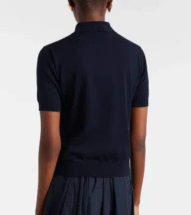'S Max Mara 'S Max Mara Cotton, silk, and cashmere polo sweater | Thumbnail 2