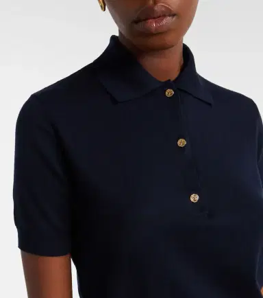 'S Max Mara 'S Max Mara Cotton, silk, and cashmere polo sweater | Thumbnail 3