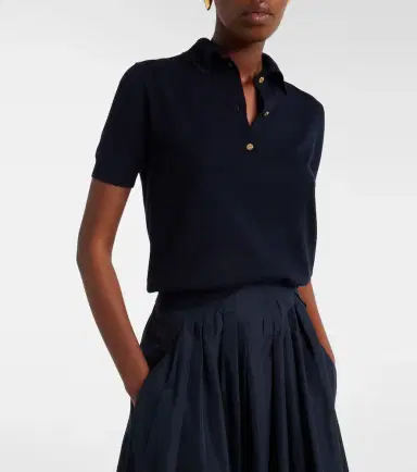 'S Max Mara 'S Max Mara Cotton, silk, and cashmere polo sweater | Thumbnail 5