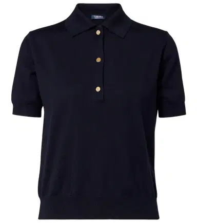 'S Max Mara 'S Max Mara Cotton, silk, and cashmere polo sweater | Thumbnail 1