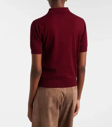 'S Max Mara 'S Max Mara Cotton, silk, and cashmere polo sweater | Thumbnail 2