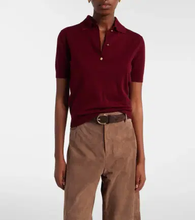 'S Max Mara 'S Max Mara Cotton, silk, and cashmere polo sweater | Thumbnail 3