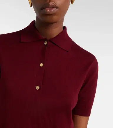 'S Max Mara 'S Max Mara Cotton, silk, and cashmere polo sweater | Thumbnail 5