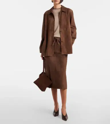 'S Max Mara 'S Max Mara Suede midi skirt | Thumbnail 2 'S Max Mara 'S Max Mara Suede midi skirt | Thumbnail 2