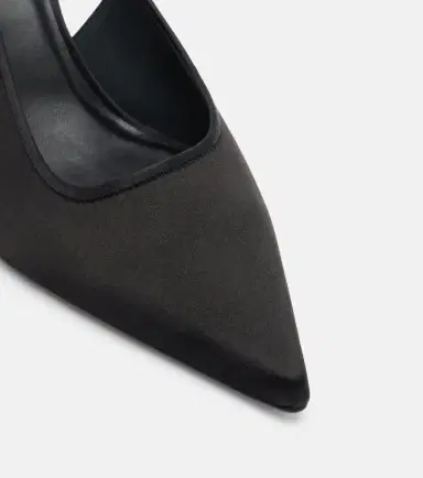 Max Mara Satin slingback pumps | Thumbnail 4